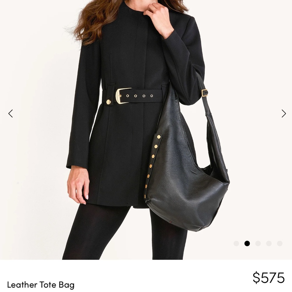 Hammitt Large Tom VIP Black Leather Hobo Bag Like New - Picture 7 of 8